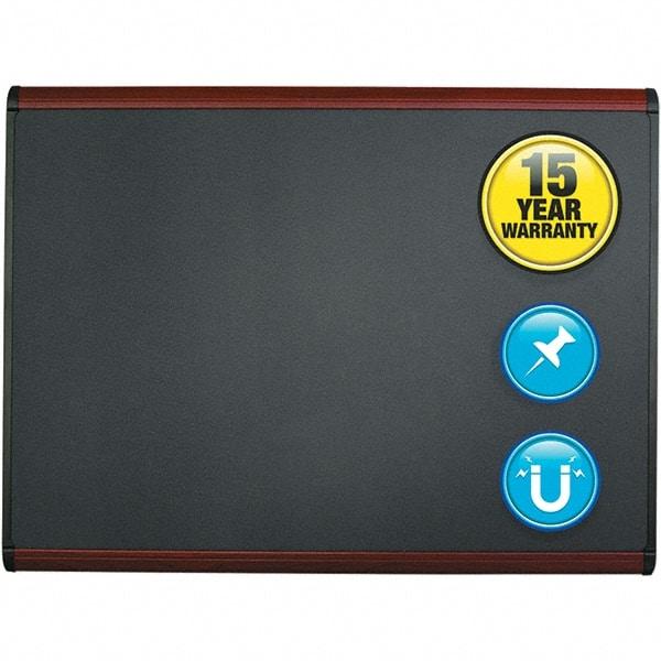 Quartet - 36" High x 48" Wide Magnetic Fabric Board - Steel/Fabric, Includes Mounting Kit - Exact Tool & Supply