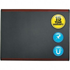 Quartet - 36" High x 48" Wide Magnetic Fabric Board - Steel/Fabric, Includes Mounting Kit - Exact Tool & Supply