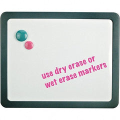 Universal One - 12.88" High x 15.88" Wide Dry Erase - Melamine, Includes (3) Magnets & (2) Cubicle Attachment Pins - Exact Tool & Supply