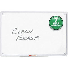 Quartet - 23" High x 36" Wide Fabric Bulletin - Laminate, Includes Dry-Erase Marker & Mounting Kit - Exact Tool & Supply