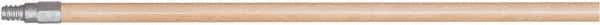 Harper Brush - 60 x 15/16" Wood Squeegee Handle - Threaded Connection, Tan - Exact Tool & Supply