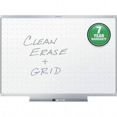Quartet - 36" High x 48" Wide Dry Erase - Aluminum Frame, Includes Dry-Erase Marker & Mounting Kit - Exact Tool & Supply