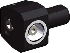 Kennametal - 2.4803" Max Cut, 1.9685" Shank Diam, VDI Shank with Teeth - 40mm Projection, 3-15/16" Head Width, Through Coolant - Exact Tool & Supply