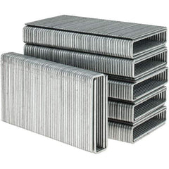 Freeman - 2" Long x 1/2" Wide, 15.5 Gauge Crowned Construction Staple - Steel, Galvanized Finish, Chisel Point - Exact Tool & Supply