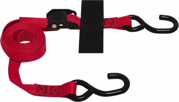 Snap-Loc - Slings & Tiedowns (Load-Rated); Type: Tie Down ; Length (Feet): 8 ; Width (Inch): 1 ; Basket Capacity (Lb.): 1500 ; Load Capacity (Lb.): 500.000 ; Material: Polyester; Steel - Exact Tool & Supply