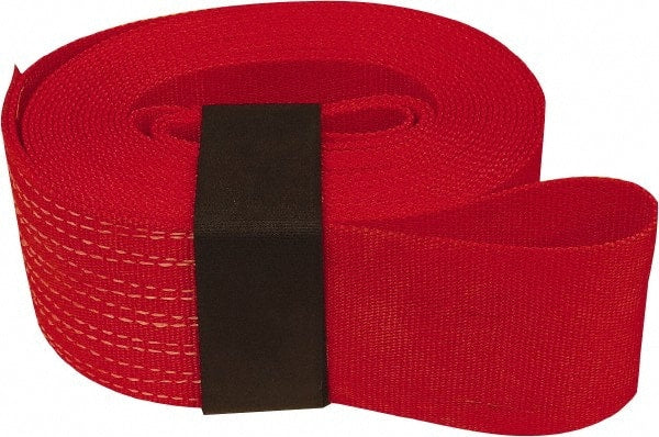 Snap-Loc - 30' Long x 4" Wide, 20,000 Lb Basket Capacity, Polyester & Steel Web Sling - Exact Tool & Supply