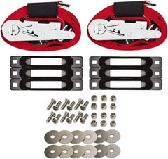 Snap-Loc - 16' Long x 2" Diam, Red Tie Down Strap Kit - Exact Tool & Supply