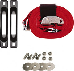 Snap-Loc - Tie Down Kit; Type: Tie Down Strap Kit ; Overall Length (Feet): 16.00 ; Head/Holder Diameter (Inch): 2 ; Color: Red ; Number of Hooks: 0 - Exact Tool & Supply