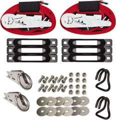 Snap-Loc - 16' Long x 2" Diam, Red Tie Down Strap Kit - Exact Tool & Supply