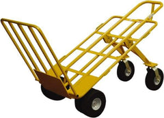 Snap-Loc - 1,000 Lb Capacity 64" OAH Hand Truck - Loop Handle, Steel, Pneumatic Wheels - Exact Tool & Supply