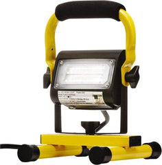 Probuilt Lighting - 120 Volt, 15 Watt, Electric, LED Portable Floor Work Light - 1,524mm Cord, 1 Head, Aluminum, 9" Long x 7" Wide x 6" High - Exact Tool & Supply