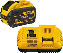 DeWALT - 60 Volt Lithium-Ion Power Tool Battery - 9 Ahr Capacity, 1 hr Charge Time, Series 20/60 FLEXVOLT - Exact Tool & Supply