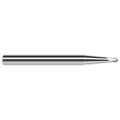 Harvey Tool - Ball End Mills; Mill Diameter (Inch): 5/64 ; Mill Diameter (Decimal Inch): 0.0780 ; Number of Flutes: 2 ; Length of Cut (Inch): 1/16 ; Length of Cut (Decimal Inch): 0.0620 ; Material: Solid Carbide - Exact Tool & Supply