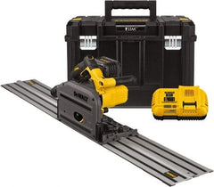 DeWALT - 60 Volt, 6-1/2" Blade, Cordless Circular Saw - 4,000 RPM, 1 Lithium-Ion Battery Included - Exact Tool & Supply