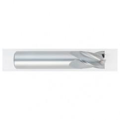 1/2 Dia. x 2-1/2 Overall Length 4-Flute Square End Solid Carbide SE End Mill-Round Shank-Center Cutting-Uncoated - Exact Tool & Supply