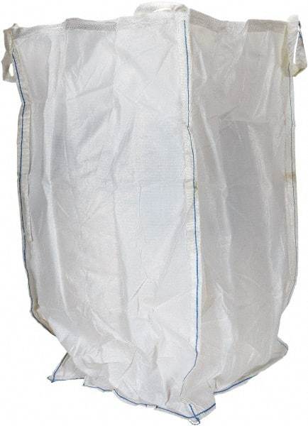 Vestil - 8 Lb Load Capacity, 2-7/8 Cu Yd, Polypropylene Fabric Hopper - 36" Wide x 36" Long x 63" High, White - Exact Tool & Supply