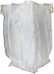 Vestil - 8 Lb Load Capacity, 2-7/8 Cu Yd, Polypropylene Fabric Hopper - 36" Wide x 36" Long x 63" High, White - Exact Tool & Supply