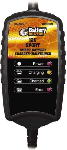 Battery Doctor - 12 Volt Automatic Charger/Maintainer - 1.25 Amps - Exact Tool & Supply