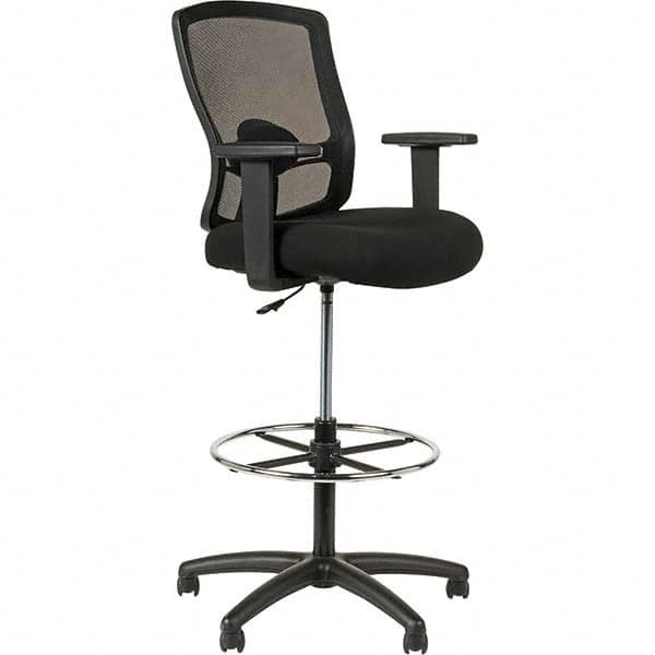 ALERA - Swivel & Adjustable Stools Type: Adjustable Height Stool Base Type: Metal - Exact Tool & Supply