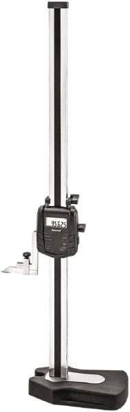 Starrett - 24" Electronic Height Gage - 0.0005" Resolution, Accurate to .0001", LCD Display, RS-232 Data Output - Exact Tool & Supply