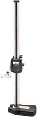 Starrett - 24" Electronic Height Gage - 0.0005" Resolution, Accurate to .0001", LCD Display, RS-232 Data Output - Exact Tool & Supply