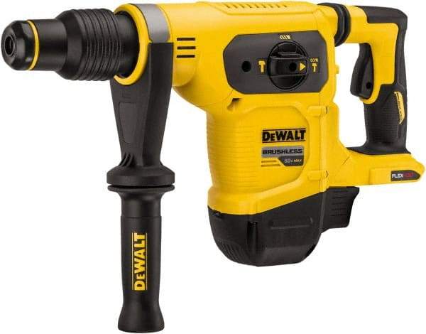 DeWALT - 60 Volt 1" SDS Max Chuck Cordless Rotary Hammer - 0 to 3,150 BPM, 0 to 550 RPM, Reversible - Exact Tool & Supply