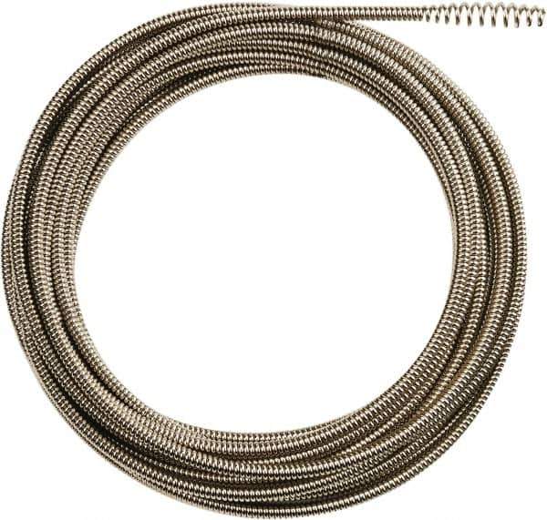 Milwaukee Tool - 1/4" x 50' Drain Cleaning Machine Cable - Inner Core, 1-1/4" to 2-1/2" Pipe, Use with Milwaukee Drain Cleaning Tools - Exact Tool & Supply