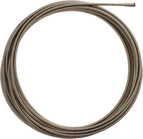 Milwaukee Tool - 3/8" x 50' Drain Cleaning Machine Cable - Inner Core, 1-1/4" to 2-1/2" Pipe, Use with Milwaukee Drain Cleaning Tools - Exact Tool & Supply