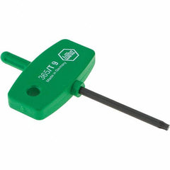 Wiha - T9 Torx Key - Wing Handle, 40mm Length Under Head, 2.9" OAL - Exact Tool & Supply