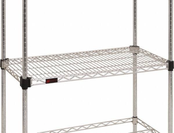 Eagle MHC - 30" Wide, 1-1/8 High, Open Shelving Accessory/Component - Steel Chrome Plated, Chrome Finish, 24" Deep, Use with Eagle MHC Shelving - Exact Tool & Supply