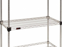 Eagle MHC - 30" Wide, 1-1/8 High, Open Shelving Accessory/Component - Steel Chrome Plated, Chrome Finish, 24" Deep, Use with Eagle MHC Shelving - Exact Tool & Supply