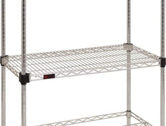 Eagle MHC - 36" Wide, 1-1/8 High, Open Shelving Accessory/Component - Steel Chrome Plated, Chrome Finish, 21" Deep, Use with Eagle MHC Shelving - Exact Tool & Supply
