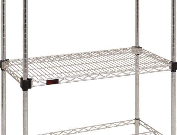Eagle MHC - 72" Wide, 1-1/8 High, Open Shelving Accessory/Component - Zinc, Zinc Finish, 24" Deep, Use with Eagle MHC Shelving - Exact Tool & Supply
