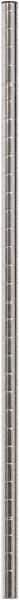Eagle MHC - 1" Wide, 33 High, Open Shelving Accessory/Component - Steel Chrome Plated, Chrome Finish, 1" Deep, Use with Eagle MHC Shelving - Exact Tool & Supply