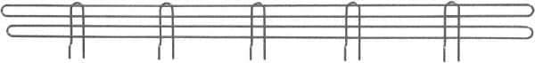 Eagle MHC - 54" Wide, 4 High, Open Shelving Accessory/Component - Steel with Epoxy Coating, 1/4" Deep, Use with Eagle MHC Shelving - Exact Tool & Supply