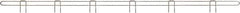 Eagle MHC - 72" Wide, 1 High, Open Shelving Accessory/Component - Steel Chrome Plated, Chrome Finish, 1/4" Deep, Use with Eagle MHC Shelving - Exact Tool & Supply