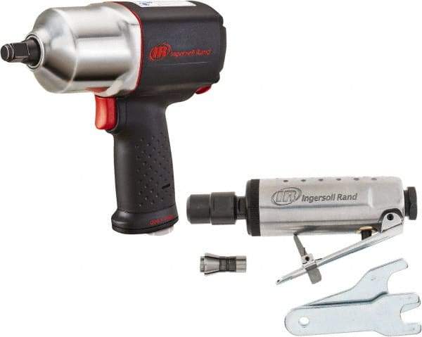 Ingersoll-Rand - 1/2" Drive, 11,000 RPM, 780 Ft/Lb Torque Impact Wrench - Pistol Grip Handle, 1,250 IPM, 5.8 CFM, 90 psi, 1/4" NPTF Inlet - Exact Tool & Supply