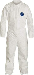 Dupont - Size 2XL Film Laminate General Purpose Coveralls - Zipper Closure - Exact Tool & Supply