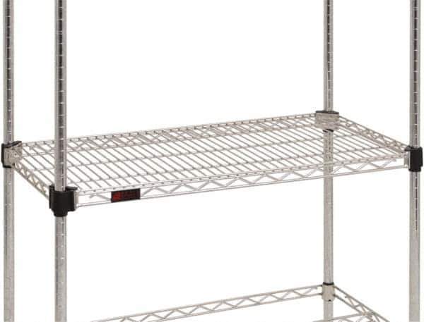 Eagle MHC - 60" Wide, 14 High, Open Shelving Accessory/Component - Steel Chrome Plated, Chrome Finish, Use with Eagle MHC Shelving - Exact Tool & Supply