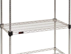 Eagle MHC - 60" Wide, 14 High, Open Shelving Accessory/Component - Steel Chrome Plated, Chrome Finish, Use with Eagle MHC Shelving - Exact Tool & Supply