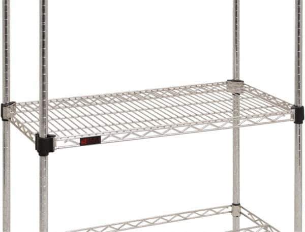 Eagle MHC - 36" Wide, 14 High, Open Shelving Accessory/Component - Stainless Steel, Stainless Steel Finish, Use with Eagle MHC Shelving - Exact Tool & Supply