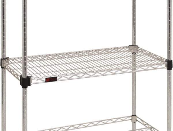 Eagle MHC - 24" Wide, 18 High, Open Shelving Accessory/Component - Steel Chrome Plated, Chrome Finish, Use with Eagle MHC Shelving - Exact Tool & Supply