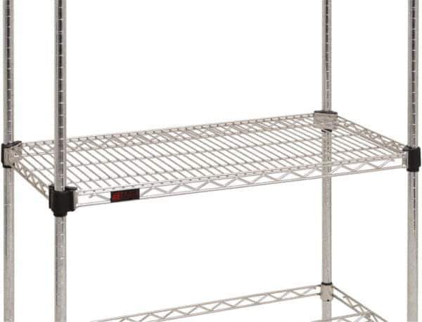 Eagle MHC - 30" Wide, 21 High, Open Shelving Accessory/Component - Steel Chrome Plated, Chrome Finish, Use with Eagle MHC Shelving - Exact Tool & Supply