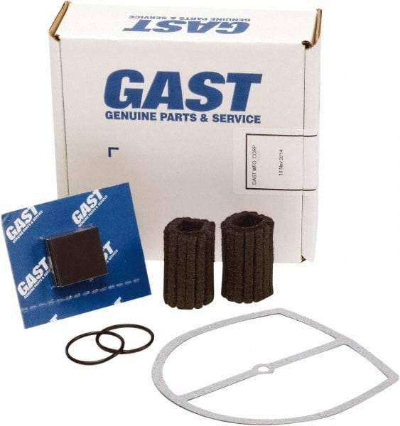 Gast - 9 Piece Air Compressor Repair Kit - For Use with Gast 0323/0523 Oil-Less "Q" Models with Internal Filtration - Exact Tool & Supply