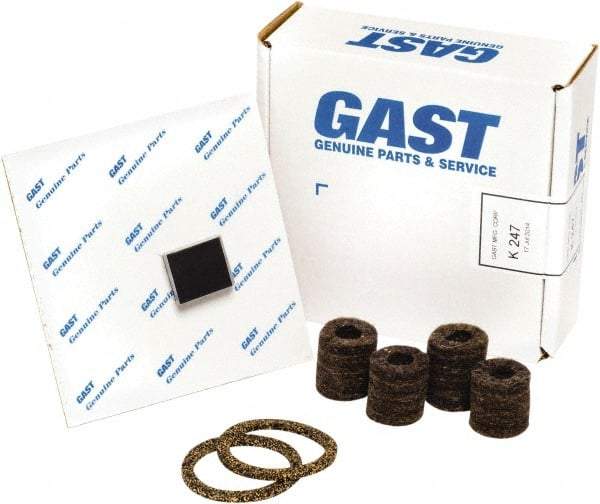 Gast - 10 Piece Air Compressor Repair Kit - For Use with Gast 0322/0522 Oil-Less Models - Exact Tool & Supply