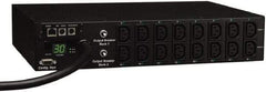 Tripp-Lite - 16 Outlets, 208/240 Volts, 30 Amps, 10' Cord, Power Outlet Strip - Rack Mount, 5-15/20R NEMA Configuration, 19" Strip - Exact Tool & Supply
