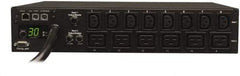 Tripp-Lite - 14 Outlets, 208/240 Volts, 30 Amps, 10' Cord, Power Outlet Strip - Rack Mount, 5-15/20R NEMA Configuration, 19" Strip - Exact Tool & Supply