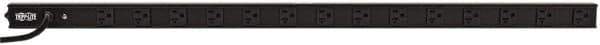 Tripp-Lite - 14 Outlets, 120 VAC20 Amps, 15' Cord, Power Outlet Strip - Rack Mount, 5-15/20R NEMA Configuration, 19" Strip - Exact Tool & Supply