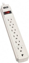 Tripp-Lite - 6 Outlets, 120 VAC15 Amps, 15' Cord, Power Outlet Strip - Keyhole, Tab Mount, 5-15 NEMA Configuration, 10.8" Strip - Exact Tool & Supply