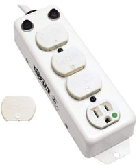 Tripp-Lite - 4 Outlets, 120 VAC15 Amps, 15' Cord, Power Outlet Strip - Keyhole, Tab Mount, 5-15 NEMA Configuration, 8-1/2" Strip - Exact Tool & Supply